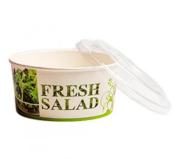 Bol Salata 750 Cc Carton + Capac Fresh Salad